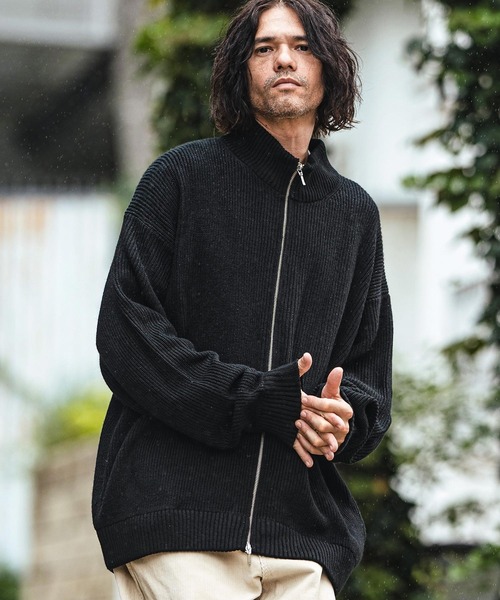 CAMBIO（カンビオ） セーター ニット mcg3555- Half Cardigan Drivers