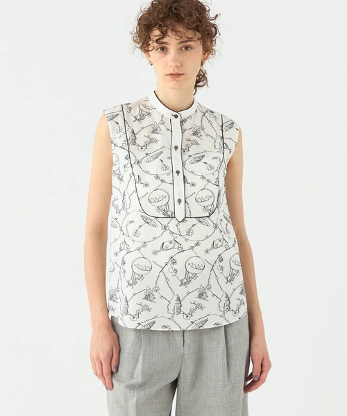 TOMORROWLAND collection ブラウス シャツ バルーンエンブロイダリー