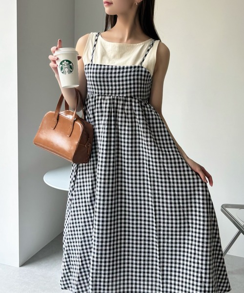 Ada. ワンピース 「ギンガムチェック」キャミ ワンピース : ZOZOTOWN