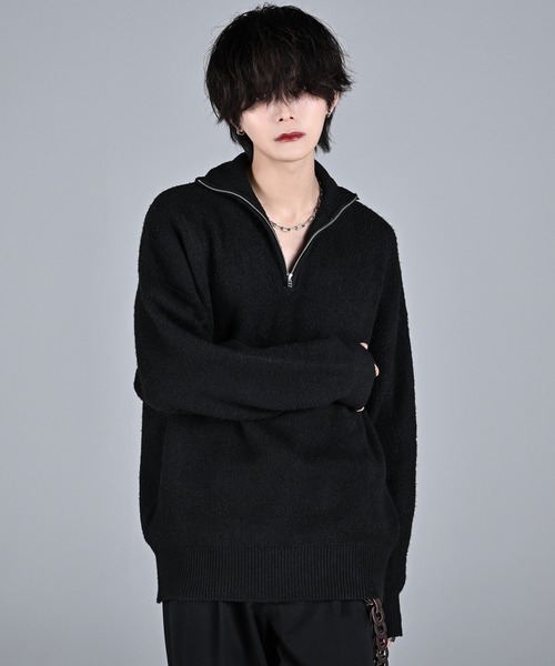 ADRER（アドラー） セーター ニット fuwamochi half zip knit / フワ