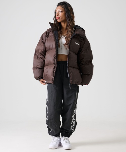 FUBU（フブ） ダウンジャケット ダウン ブランド ロゴ プリント 長袖