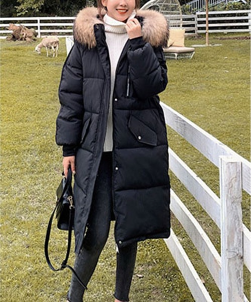 BLANC FICELLE ダウンコート ダウンジャケット 中綿 ファー ロング