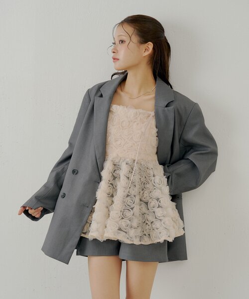 Chico（チコ） ブラウス シャツ 「SALON by Chico」ローズチュール