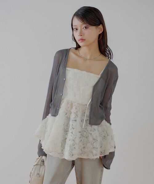 Chico（チコ） ブラウス シャツ 「SALON by Chico」ローズチュール