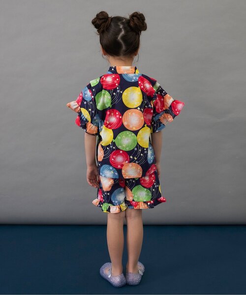 BREEZE（ブリーズ） 浴衣 「すっぽり着られる」フリル甚平_ジュニア