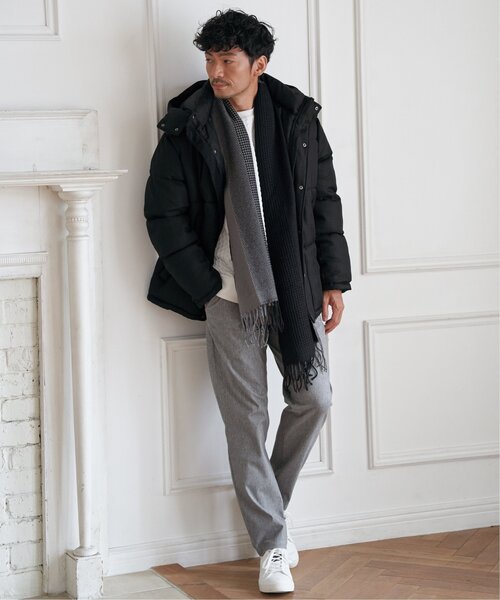 ikka（イッカ） ダウンジャケット ダウン sorona(R)ツイードライク