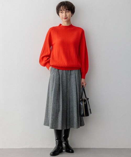 23区（ニジュウサンク） ニット セーター セミウーステッド モック