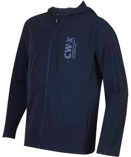 CW-X ナイロンジャケット アウタートップス ジャケット フードつき