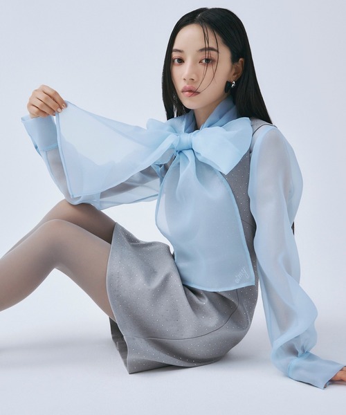 EIMY ISTOIRE（エイミーイストワール） ブラウス シャツ ボウタイ