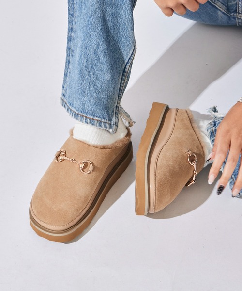 MOHI（モヒ） サンダル Bit サボ ファーサンダル レディース