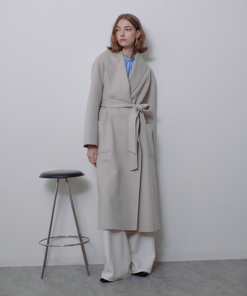 allureville（アルアバイル） トレンチコート コート カシミヤ混リバー
