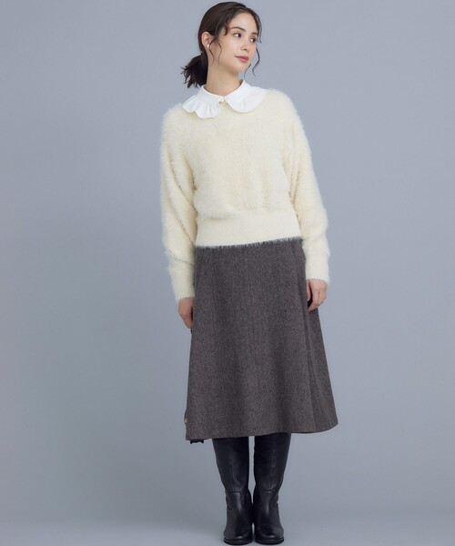 組曲（KUMIKYOKU） スカート シックツイード フレアスカート