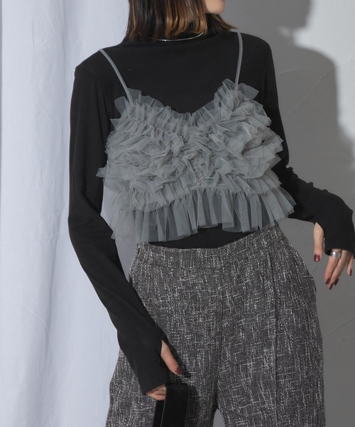 each alchemist キャミソール チュールビスチェキャミ : ZOZOTOWN