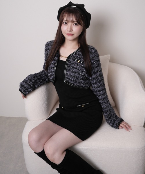 LIP SERVICE（リップサービス） ワンピース クラシカルツイード