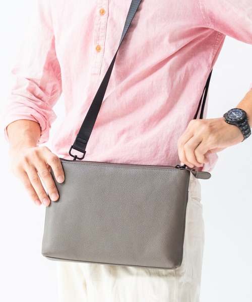 MURA（ムラ） ショルダーバッグ フルグレインレザー スキミング防止