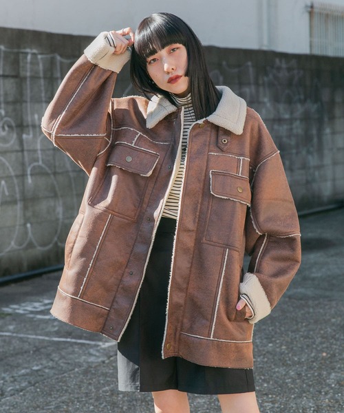 KBF（ケービーエフ） コート アウター オーバーサイズボアジャケット