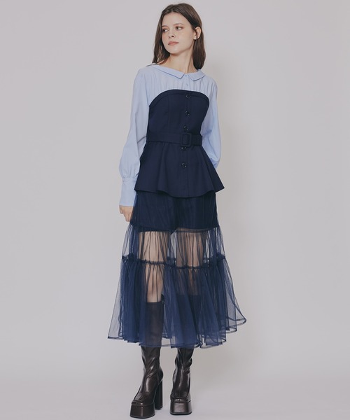 REDYAZEL（レディアゼル） セットアップ シャツドッキングチュール