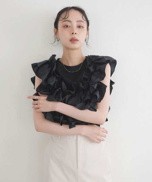 LIAN（リアン） tシャツ フリルビスチェドッキングT レディース