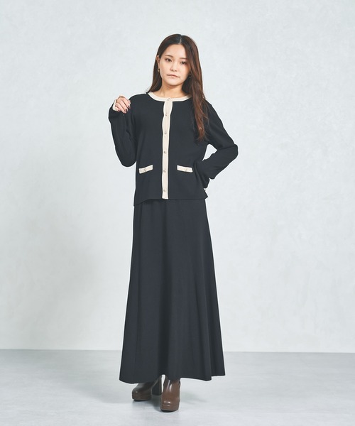 MISCH MASCH（ミッシュマッシュ） ワンピース WEB限定 配色ニット