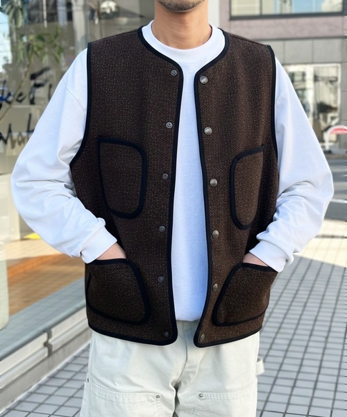 ベスト ジレ 「HOUSTON」ヒューストン BEACH CLOTH VEST ビーチクロス