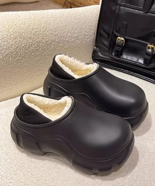 c.u.l サンダル ボア クロッグスリッポン ファーサンダル culs154