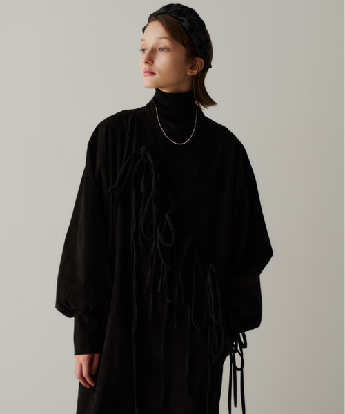 PERNA（ペルナ） オールインワン コーデュロイリボンオールインワン