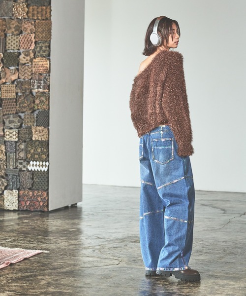 PAGEBOY（ページボーイ） ジーンズ デニム デニムパンツ ハクプリント