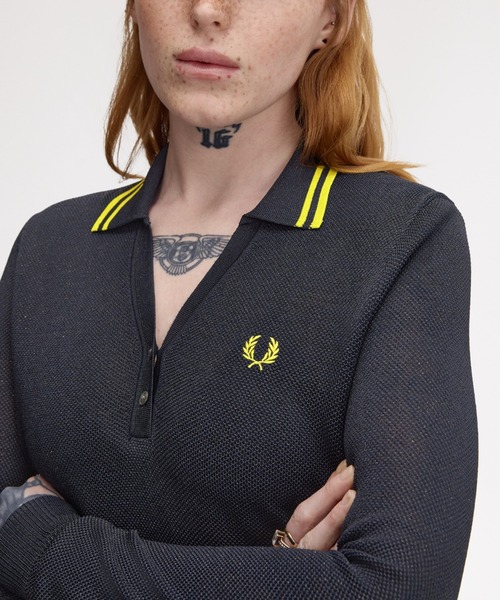 FRED PERRY（フレッドペリー） ワンピース Textured Metallic Knit