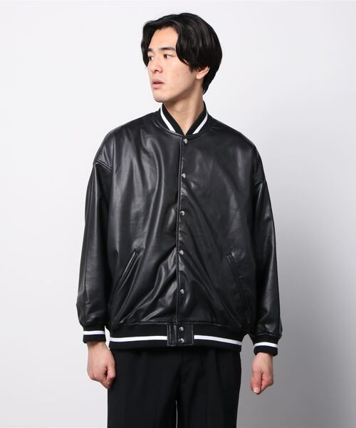 LUSOR スタジャン LUSOR（ルーソル）fake leather Stadium jumper