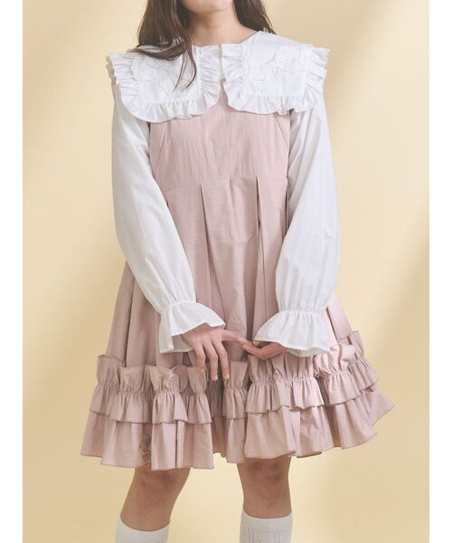 merry jenny（メリージェニー） ワンピース タックフリルミニ