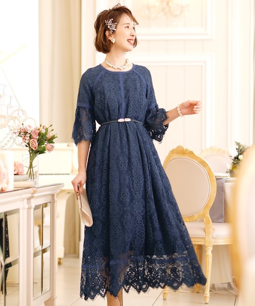 PourVous（プールヴー） ドレス 七分袖＆ロングワンピースドレス