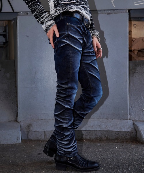 FUGA ジーンズ 「FUGA/フーガ」立体加工デニムパンツ メンズ