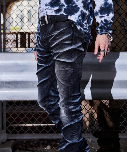 FUGA ジーンズ 「FUGA/フーガ」立体加工デニムパンツ メンズ