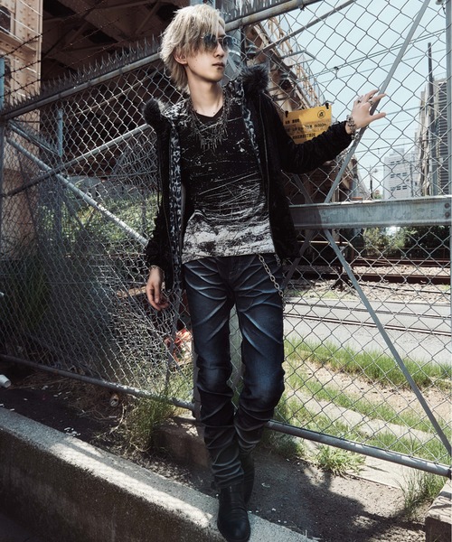 FUGA ジーンズ 「FUGA/フーガ」立体加工デニムパンツ メンズ