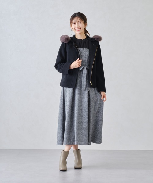 MISCH MASCH（ミッシュマッシュ） コート アウター フードファー付き