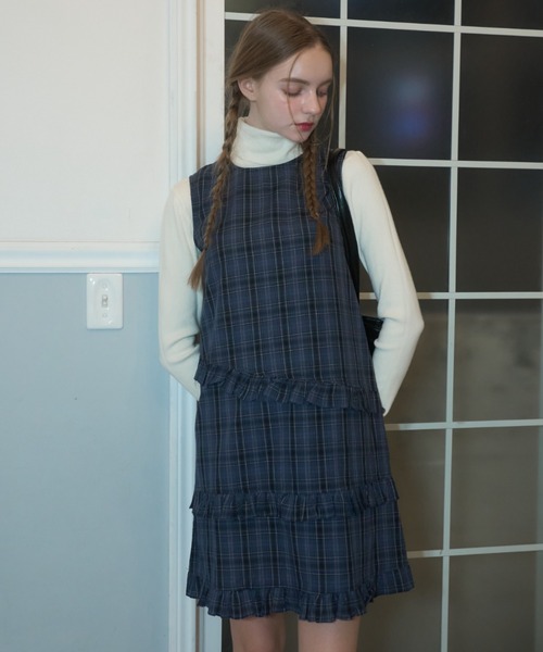 Birthday room（バースデイルーム） ワンピース チェックノースリーブ