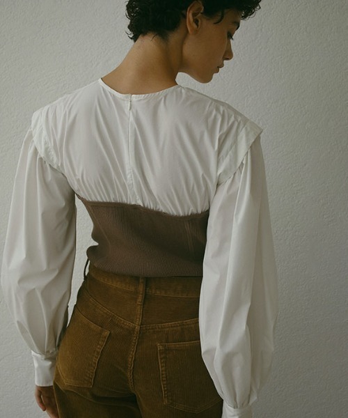 ETRE TOKYO（エトレトウキョウ） ブラウス シャツ ニットビスチェ