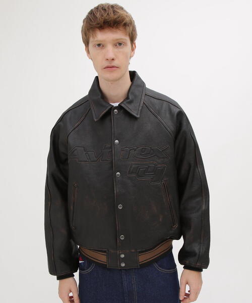 AVIREX（アヴィレックス） スタジャン VARISTY LEATHER ”GOALERS