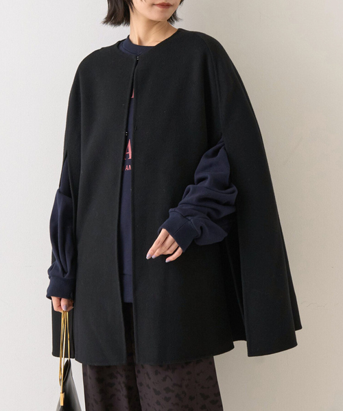 Rouge vif（ルージュ ヴィフ） ポンチョ 「ウールSuper110's」リバー