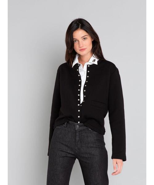 agnes b.（アニエスベー） カーディガン コットン メルトン