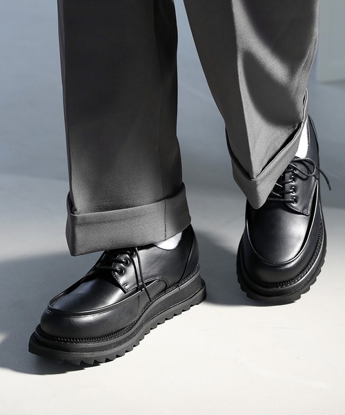 デッキシューズ ダブルソールシャークコンビネーションモカシン