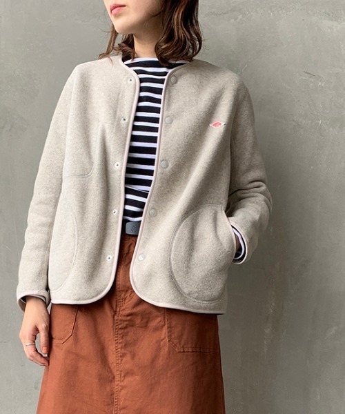 Danton（ダントン） ジャケット ノーカラージャケット フリースノー