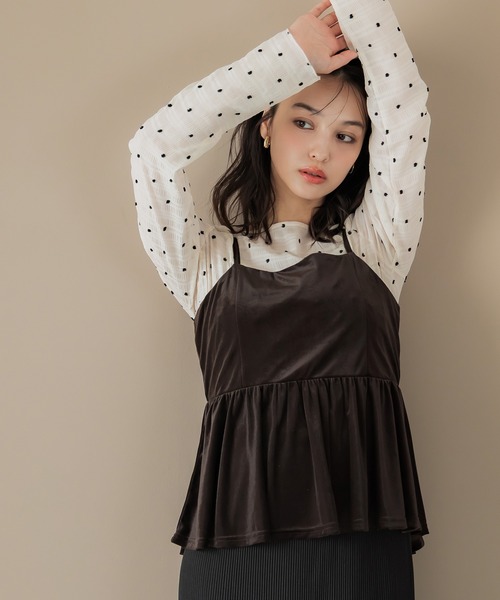 coca（コカ） キャミソール ベロアビスチェ : ZOZOTOWN Yahoo!店