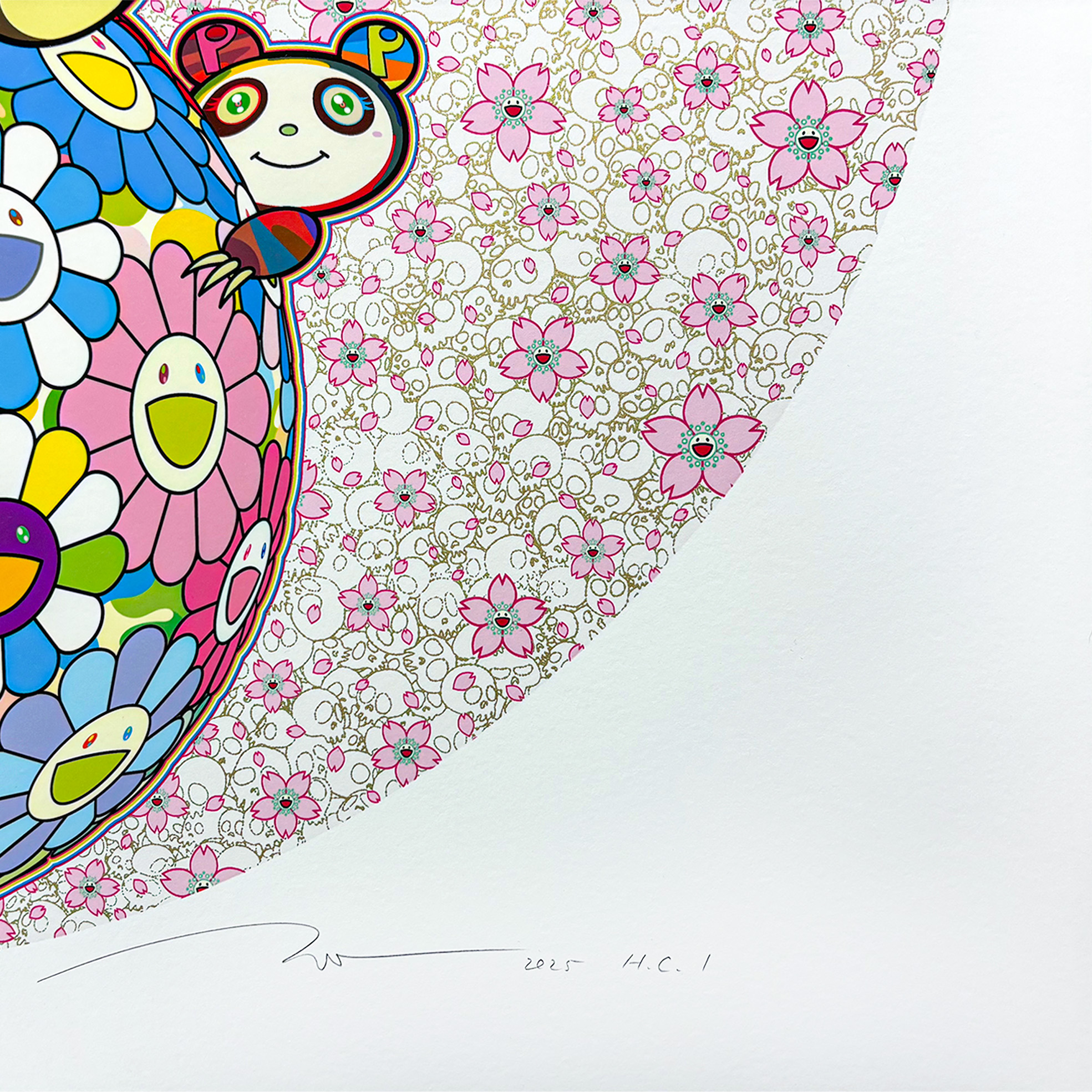 1月17日(金)12時よりWEBショップにて、村上隆直筆サイン入り新作版画