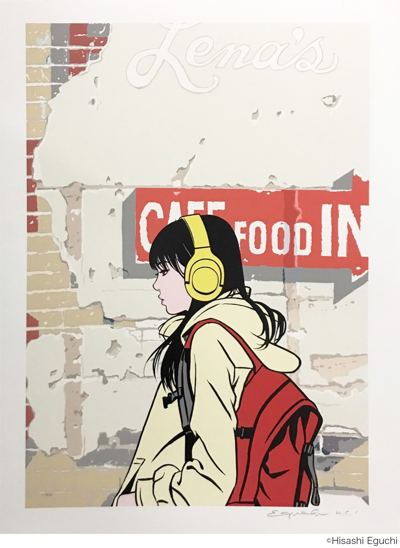 2月7日(火) 12時よりWEBショップにて、江口寿史さんエディションサイン