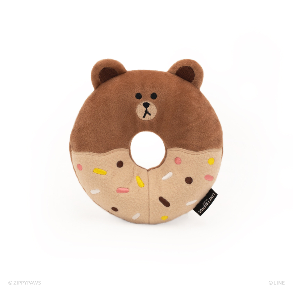 LINE FRIENDS Donutz Buddies – BROWN | ZippyPaws