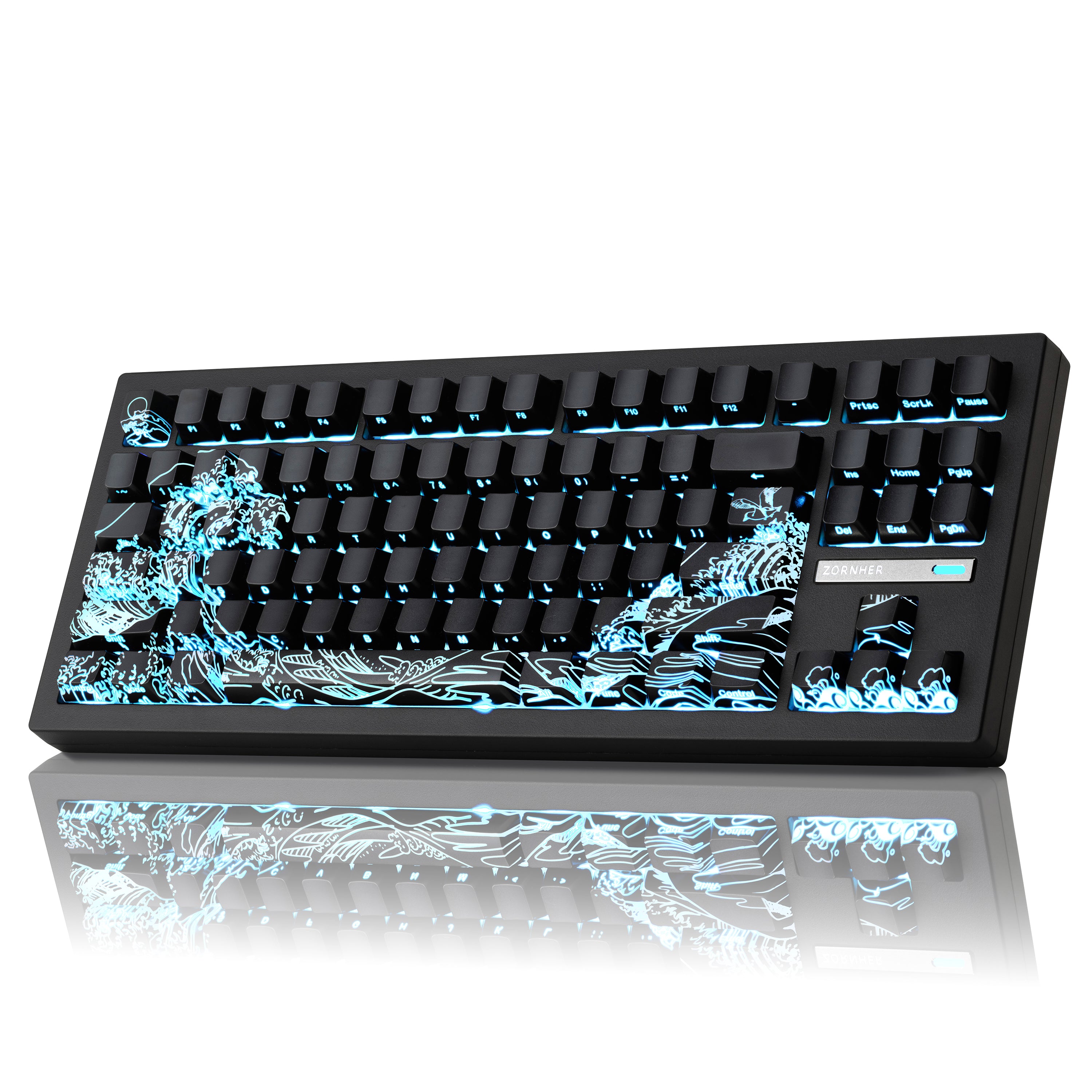 Zornher ZH870 80% IMD Process (Sleek & Cool Textures) Keyboard