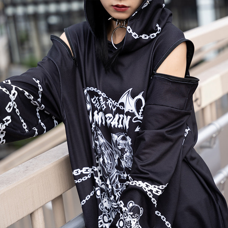 달콤한(Sweet) MY PAIN パーカー BK – ACDC RAG