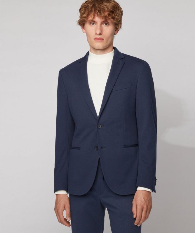 BOSS Navy Slim Fit Norwin4-J Jacket | Jules B