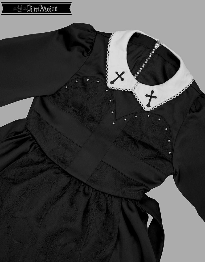DimMoire【ディムモアール】ゴーストメイド十字ドレス/Black